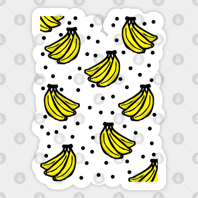 BANANA PATTERN Sticker by eesomebysrishti